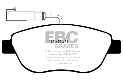 Abarth 500 / 595 Ultimax OEM Brake Front Brake Pads (284 mm Disc)