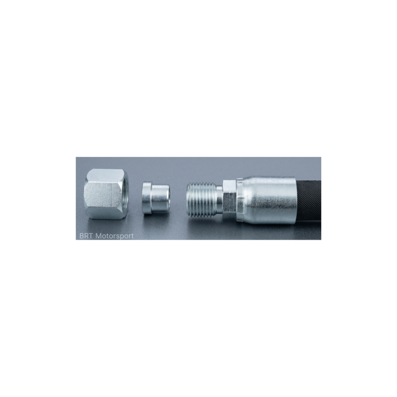 10mm Compression to 3/8" Power Steering Hose Fitting Breakdown