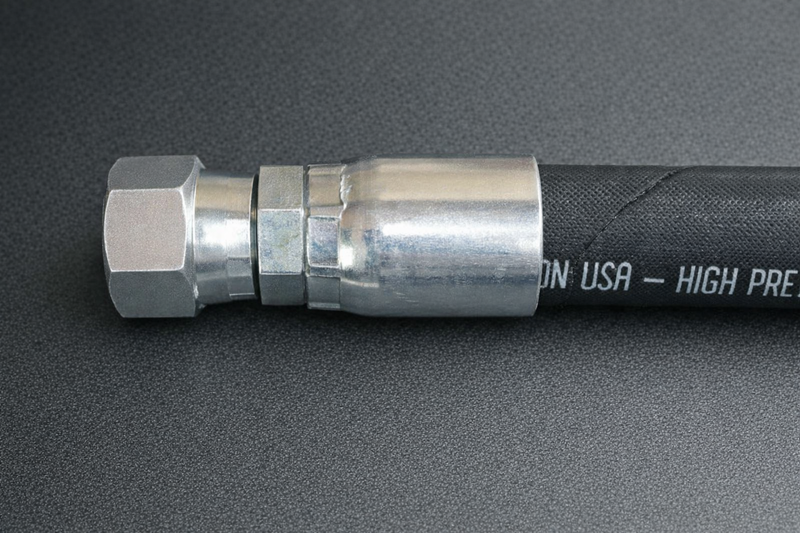 AN6 Female Straight Power Steering Hose Fitting for 3/8" Hose