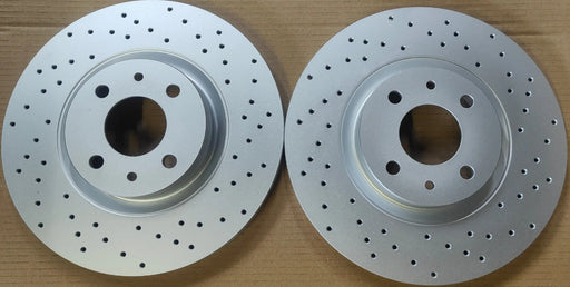 Abarth 500 595 Drilled Front Brake Discs 284mm