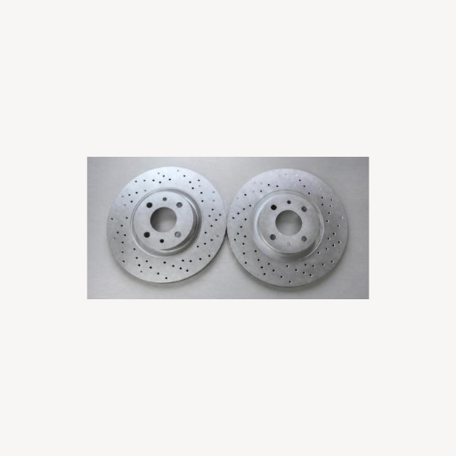 Abarth 500 595 Drilled Front Brake Discs 284mm