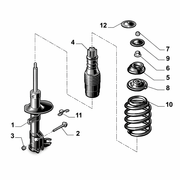 Abarth Front Shock Build Up