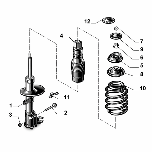 Abarth Front Shock Build Up