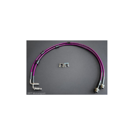 Abarth 500 595 Rear Caliper & Axle Hard Line Replacement Hoses purple