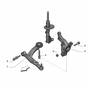Abarth 500/595 Hub Pinch Bolt & Nut drawing