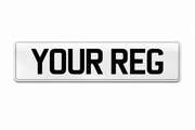 front Stick On Reflective Vinyl Number Plate