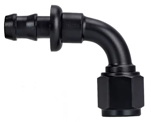 90° Bend Push On Push Lock Hose Fitting