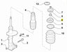 Abarth 500 / 595 Suspension Top Mount Nut