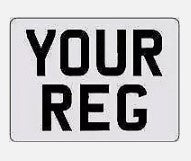 Stick On Reflective Number Plate
