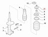 Abarth 500 / 595 Top Mounting Plate Nut