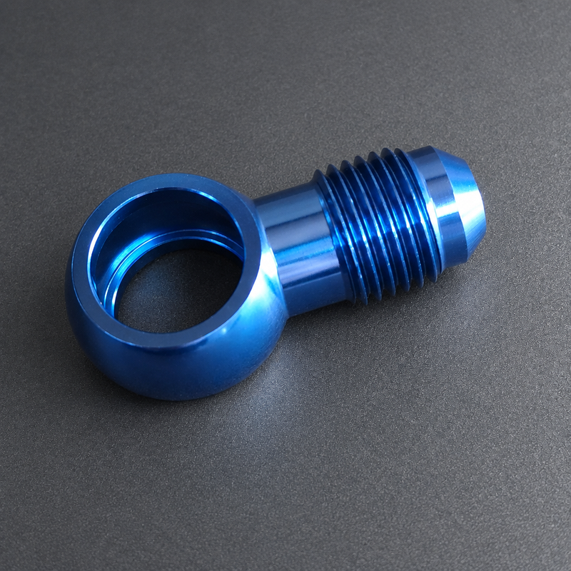 M14 to AN6 Banjo Adaptor — Anodised Alloy