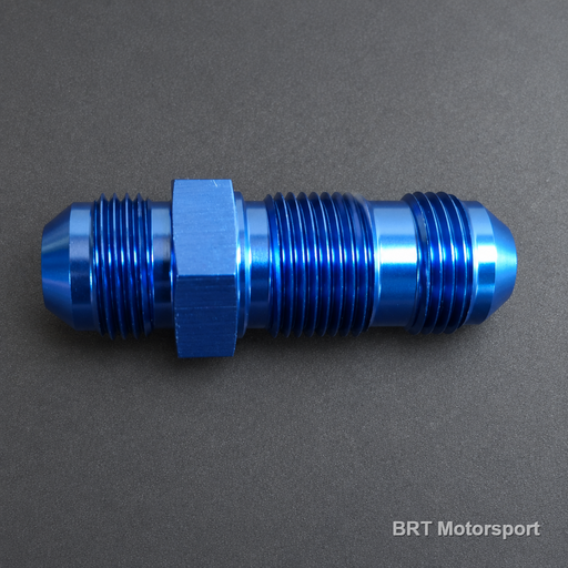 AN8 Bulkhead Fitting — Anodised Alloy