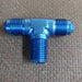 Alloy 6 AN Male Tee with 1 4" NPT Male Branch Fitting 
