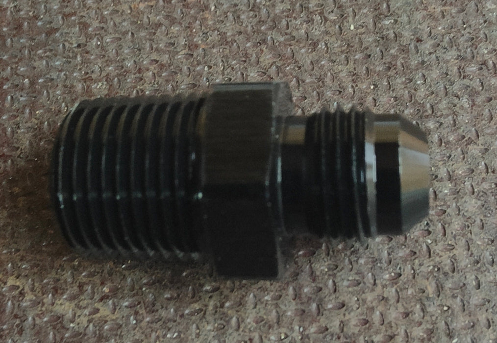 AN -6 to 3/8" NPT Straight Adapter - Black