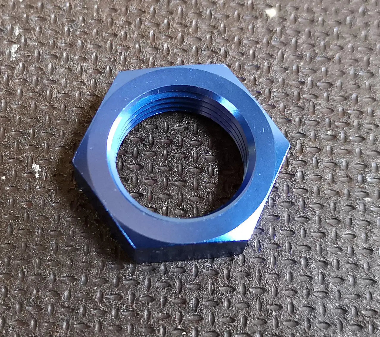 AN8 Bulkhead Lock Nut Anodised Alloy , 3/4-16 Thread