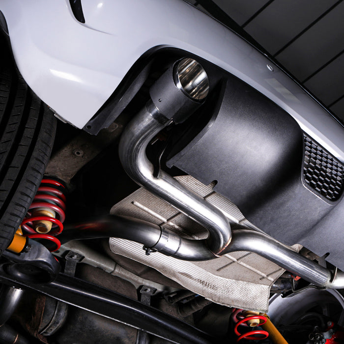 Fiat 500 595 Abarth Catback Exhaust System With Carbon Tips