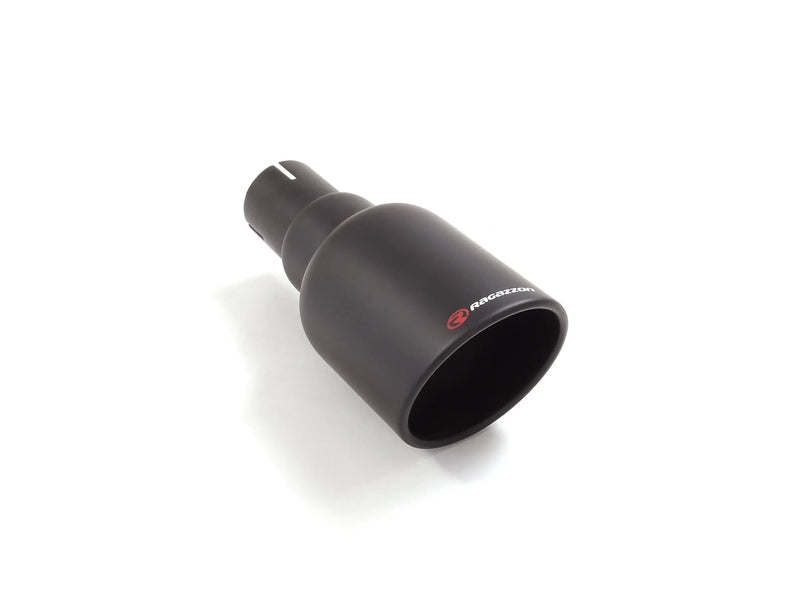 Abarth 500/595 Ragazzon Stainless steel rear silencer With Black Tips