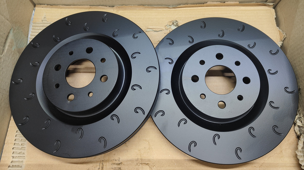 Abarth 595 Competizione Tributo Biposto Front Brake Discs 180 BHP 305mm Coated