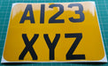 Stick On Reflective Number Plate
