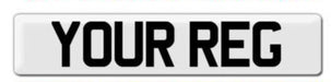 Stick On Reflective Number Plate