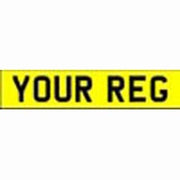 Stick On Rear Reflective Number Plate
