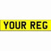 Stick On Rear Reflective Number Plate